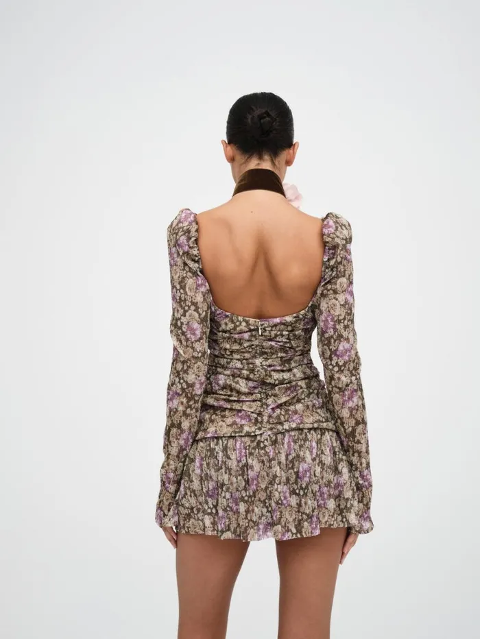 Women Dresses For Love and Lemons Camden Mini Dress Purple Women Dresses For Love and Lemons Camden Mini Dress Purple