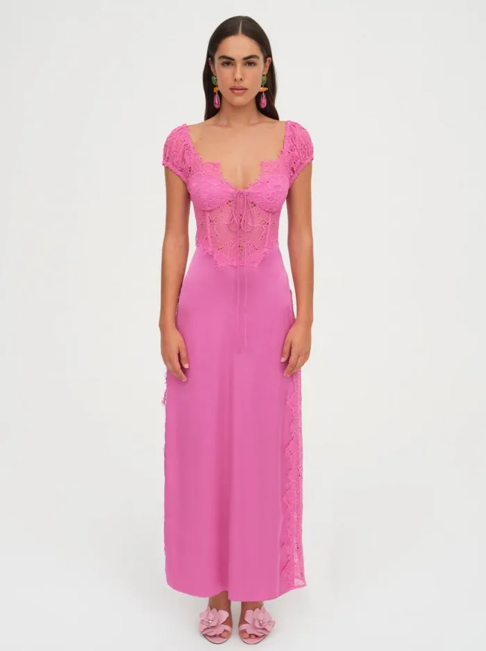 Women Dresses For Love and Lemons Casey Maxi Dress Pink