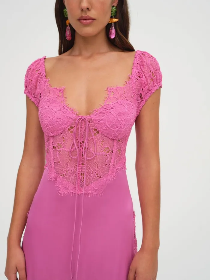 Women Dresses For Love and Lemons Casey Maxi Dress Pink Women Dresses For Love and Lemons Casey Maxi Dress Pink