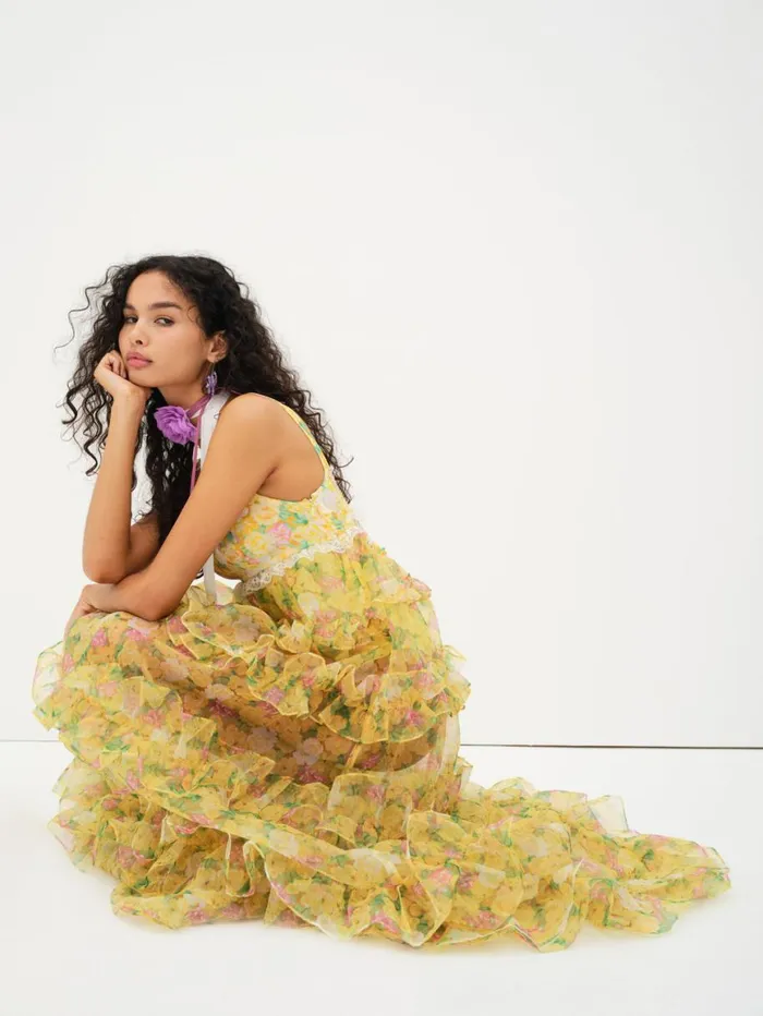 Women Dresses For Love and Lemons Vikki Maxi Dress Yellow Women Dresses For Love and Lemons Vikki Maxi Dress Yellow