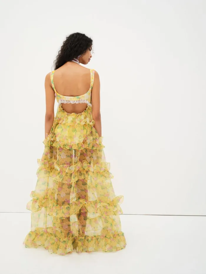 Women Dresses For Love and Lemons Vikki Maxi Dress Yellow Women Dresses For Love and Lemons Vikki Maxi Dress Yellow