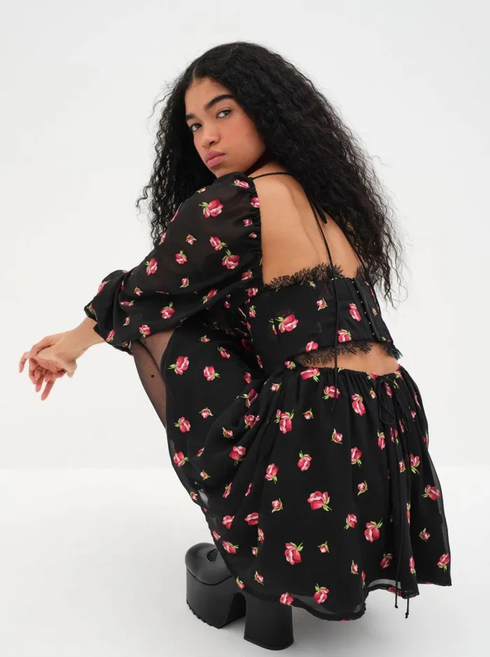 Women Dresses For Love and Lemons Wren Mini Dress Black Women Dresses For Love and Lemons Wren Mini Dress Black
