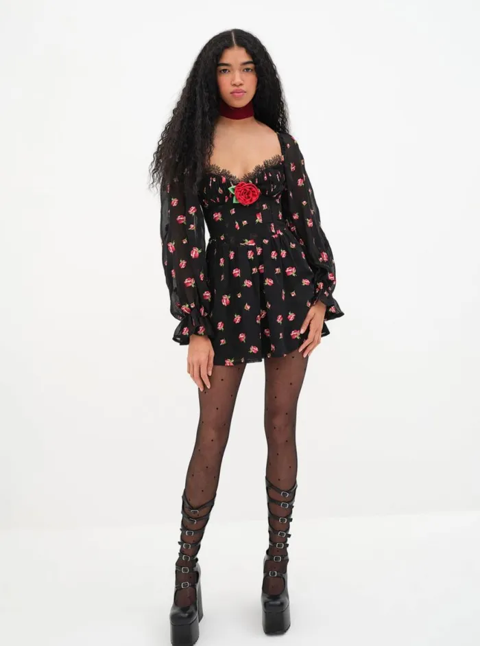 Women Dresses For Love and Lemons Wren Mini Dress Black Women Dresses For Love and Lemons Wren Mini Dress Black
