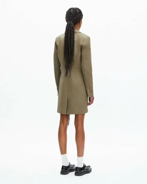Women Dresses The Kooples Khaki OfficerStyle Dress Kaki