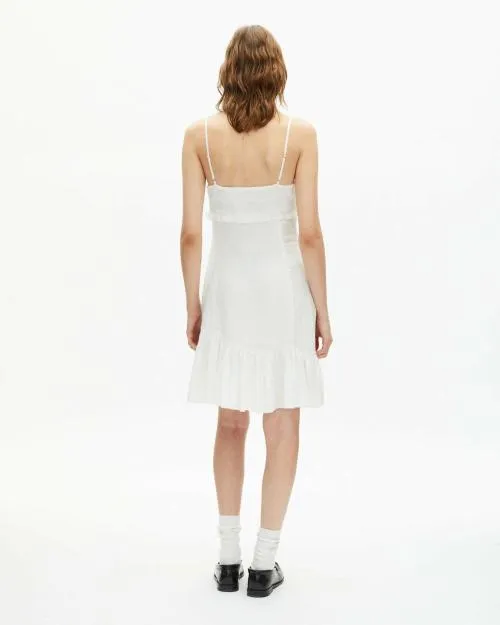 Women Dresses The Kooples Short Ecru Lace Detail Dress Ecru