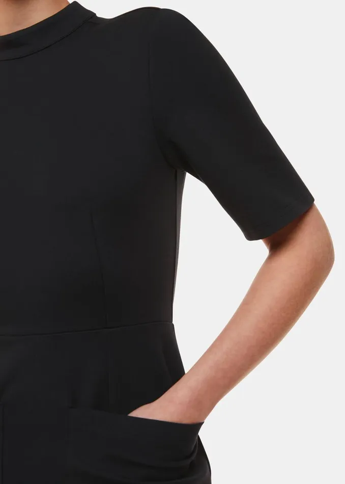 Women Dresses Whistles Black Alma Ponte Shift Dress