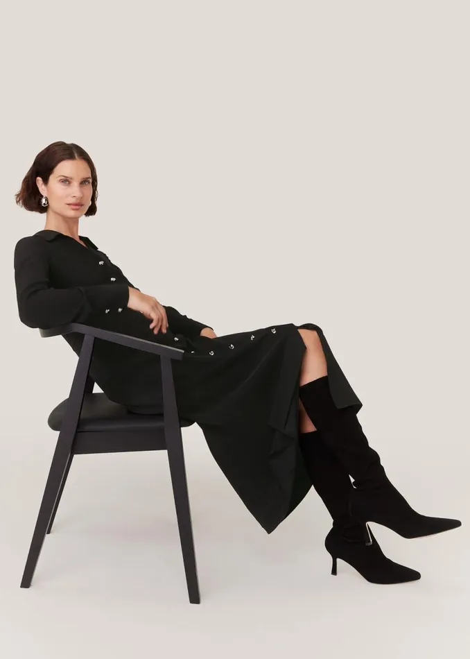 Women Dresses Whistles Black Elena Shirt Dress
