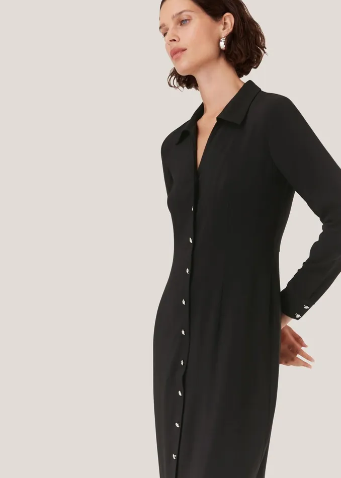 Women Dresses Whistles Black Elena Shirt Dress