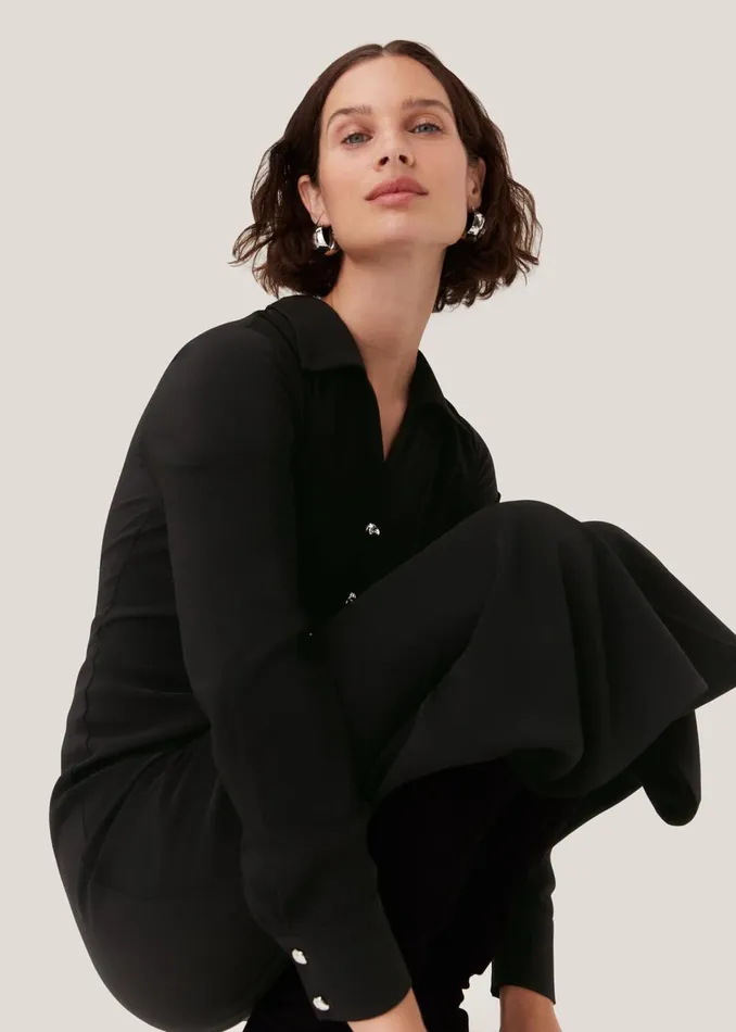 Women Dresses Whistles Black Elena Shirt Dress