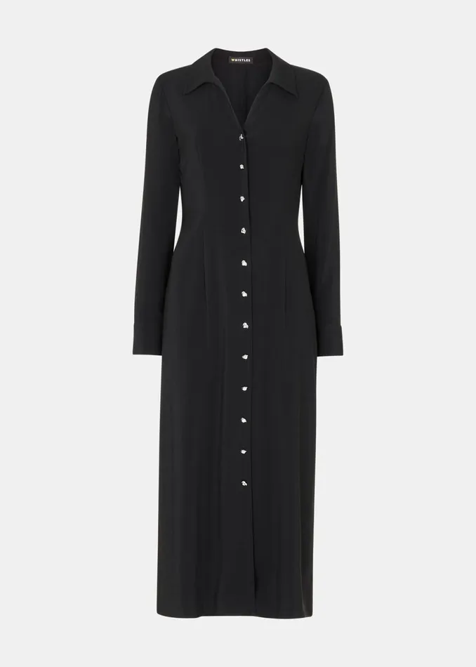 Women Dresses Whistles Black Elena Shirt Dress