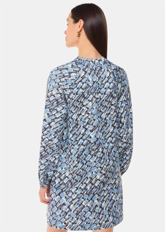 Women Dresses Whistles Blue Feathered Wing Marnie Dress
