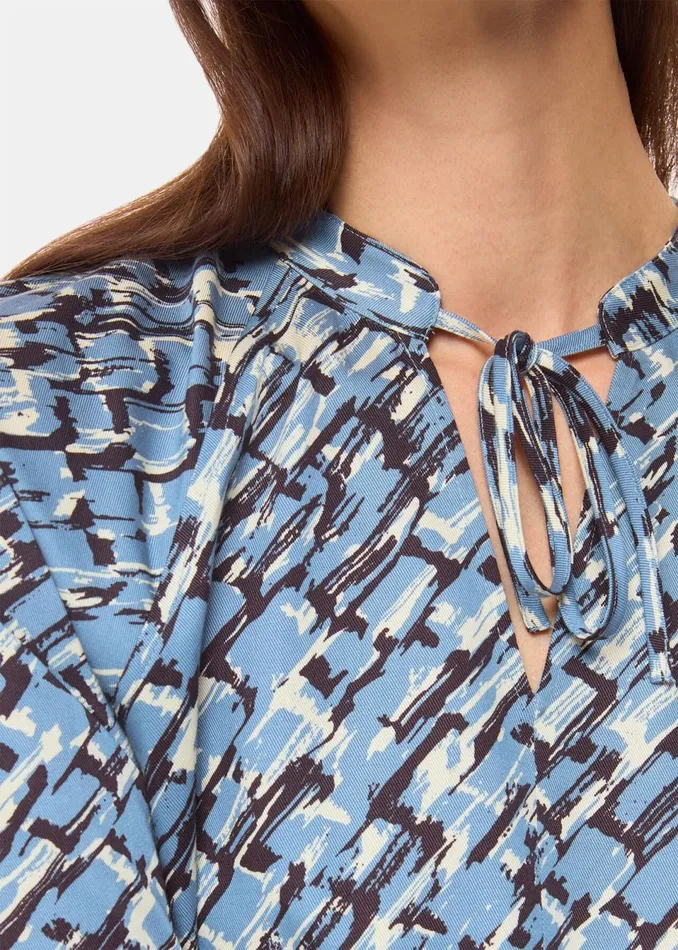 Women Dresses Whistles Blue Feathered Wing Marnie Dress