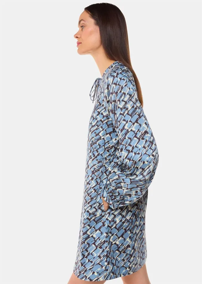 Women Dresses Whistles Blue Feathered Wing Marnie Dress
