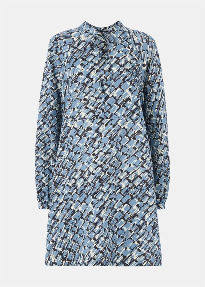 Women Dresses Whistles Blue Feathered Wing Marnie Dress