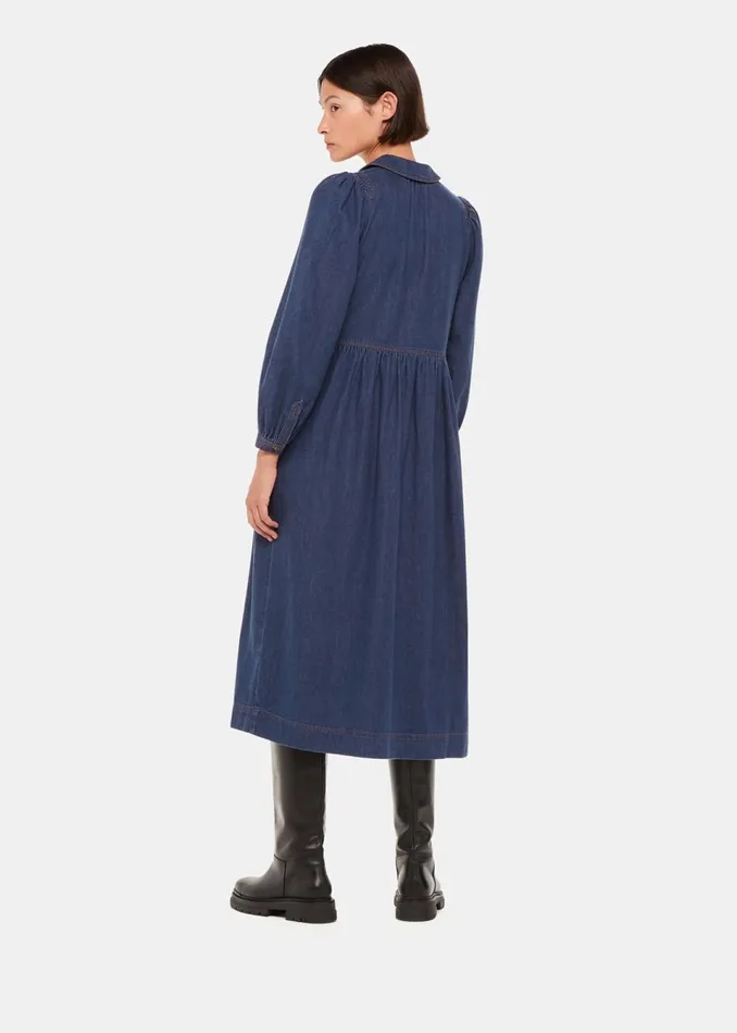 Women Dresses Whistles Denim Rina Trapeze Dress
