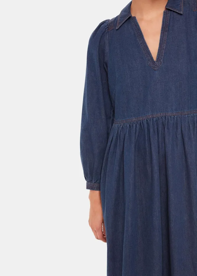 Women Dresses Whistles Denim Rina Trapeze Dress