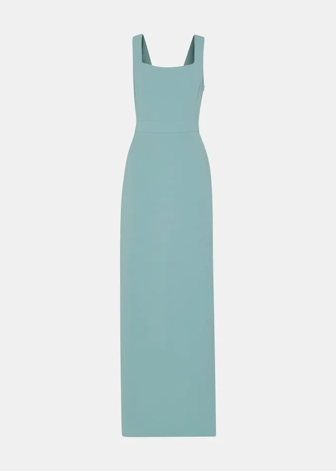 Women Dresses Whistles Sage Green Mila Square Neck Maxi Dress