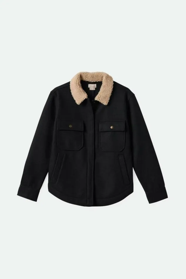 Women Durham Shirt Jacket Black Brixton Jackets