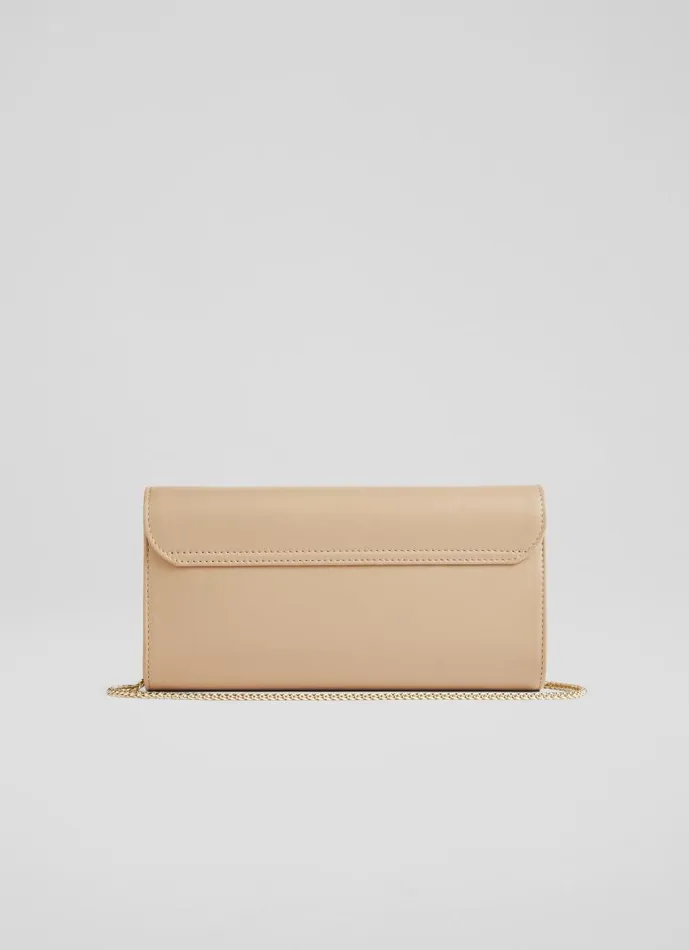 Women Erla Beige Leather Clutch Bag LKBennett Clutch Bags Women Erla Beige Leather Clutch Bag LKBennett Clutch Bags