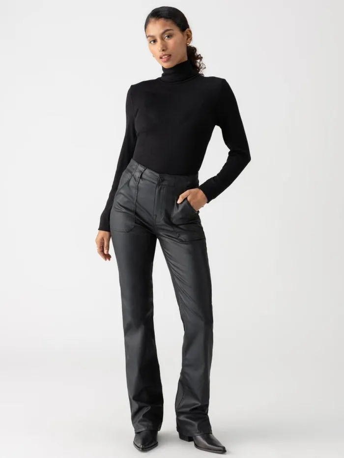 Women Essential Turtleneck Top Black Sanctuary Clothing Tees and Tops Women Essential Turtleneck Top Black Sanctuary Clothing Tees and Tops