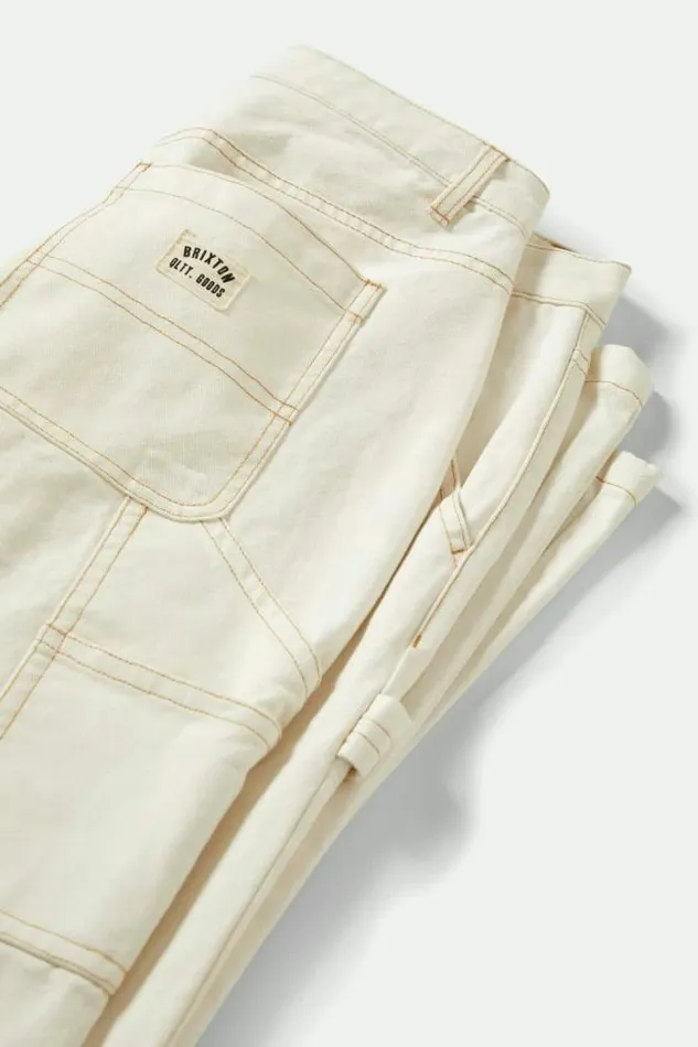 Women Essex Painter Pant Egret White Brixton Pants