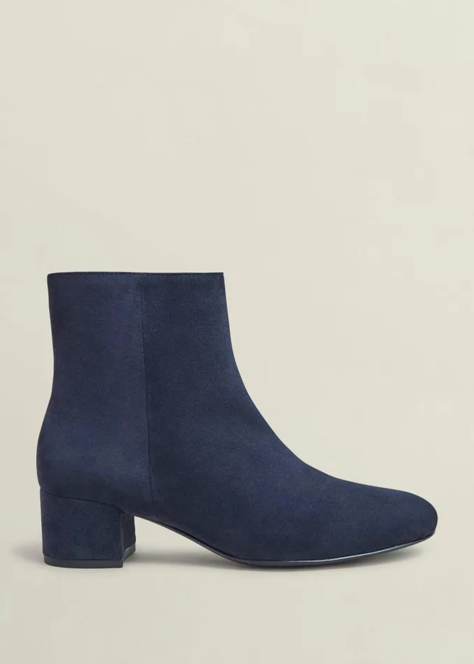Women Evelyn Suede Ankle Boots Hobbs Navy Hobbs Boots