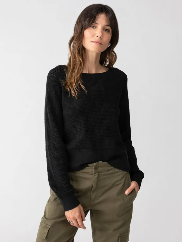 Women Everyday Openwork Sweater Black Sanctuary Clothing Sweaters and Cardis