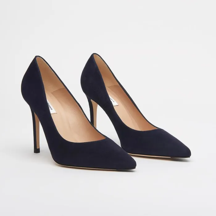 Women Fern Navy Suede Pointed Toe Courts Navy Blue LKBennett Court Shoes Women Fern Navy Suede Pointed Toe Courts Navy Blue LKBennett Court Shoes