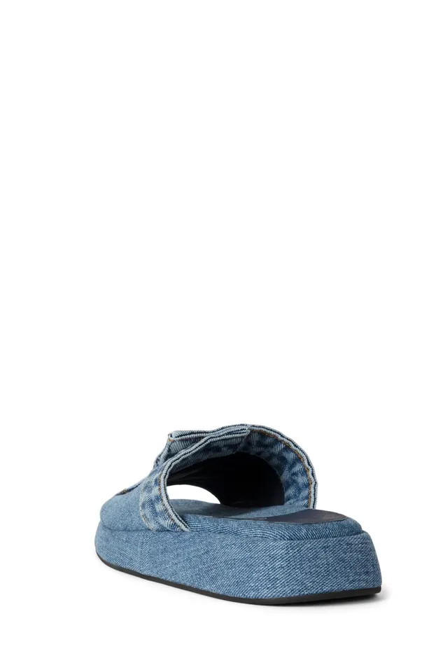 Women Flat Jeffrey Campbell BLUESKY Blue Denim