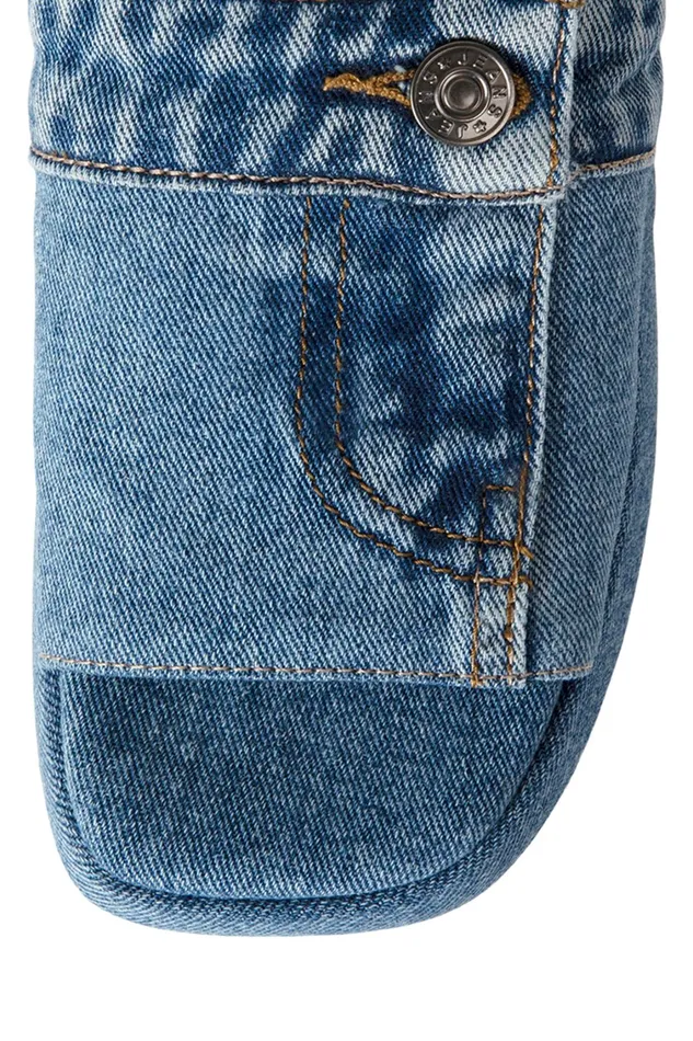 Women Flat Jeffrey Campbell BLUESKY Blue Denim