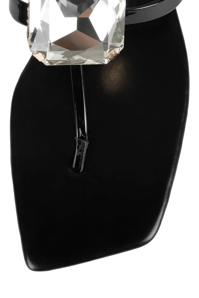 Women Flat Jeffrey Campbell RINGONIT White Patent Silver