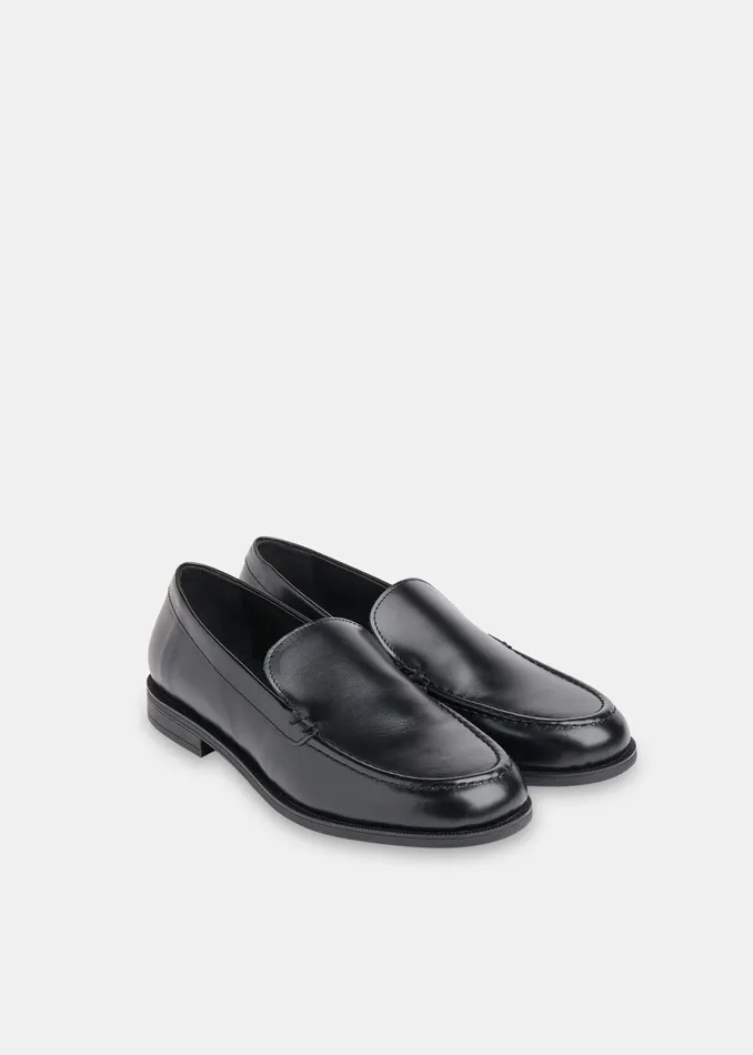 Women Flat Shoes Whistles Black Jovie Slim Patent Loafer