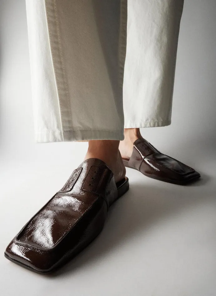 Women Flats Tibi Granger Slide Brown