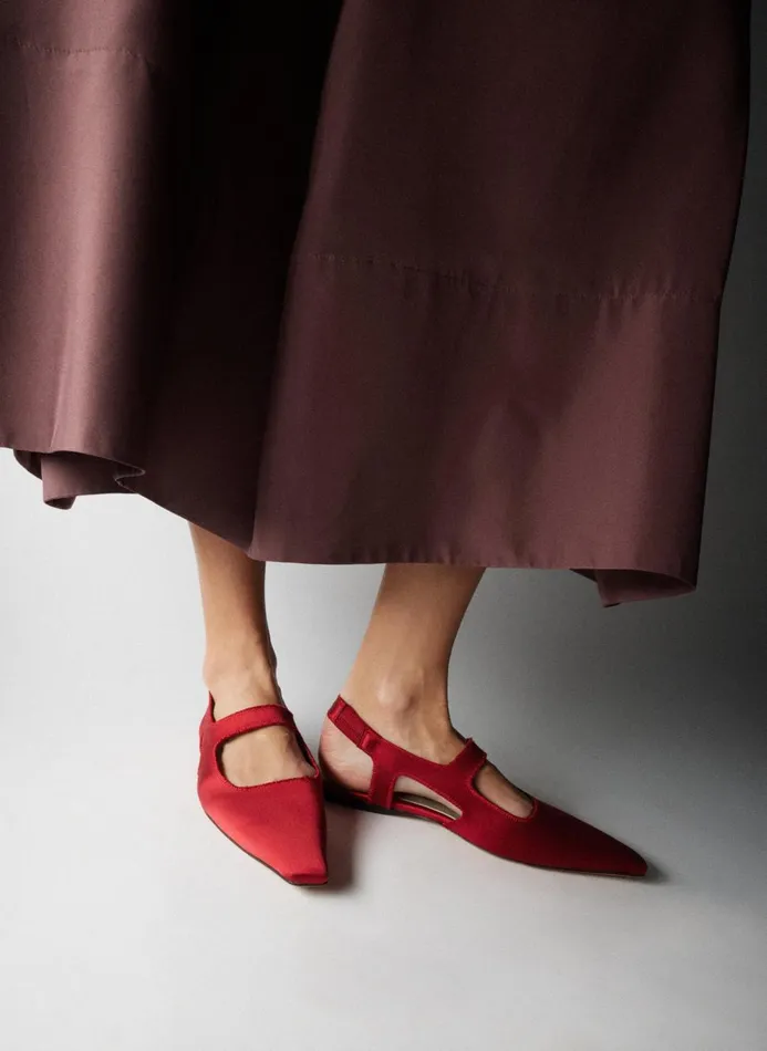 Women Flats Tibi Malcolm Flat Red
