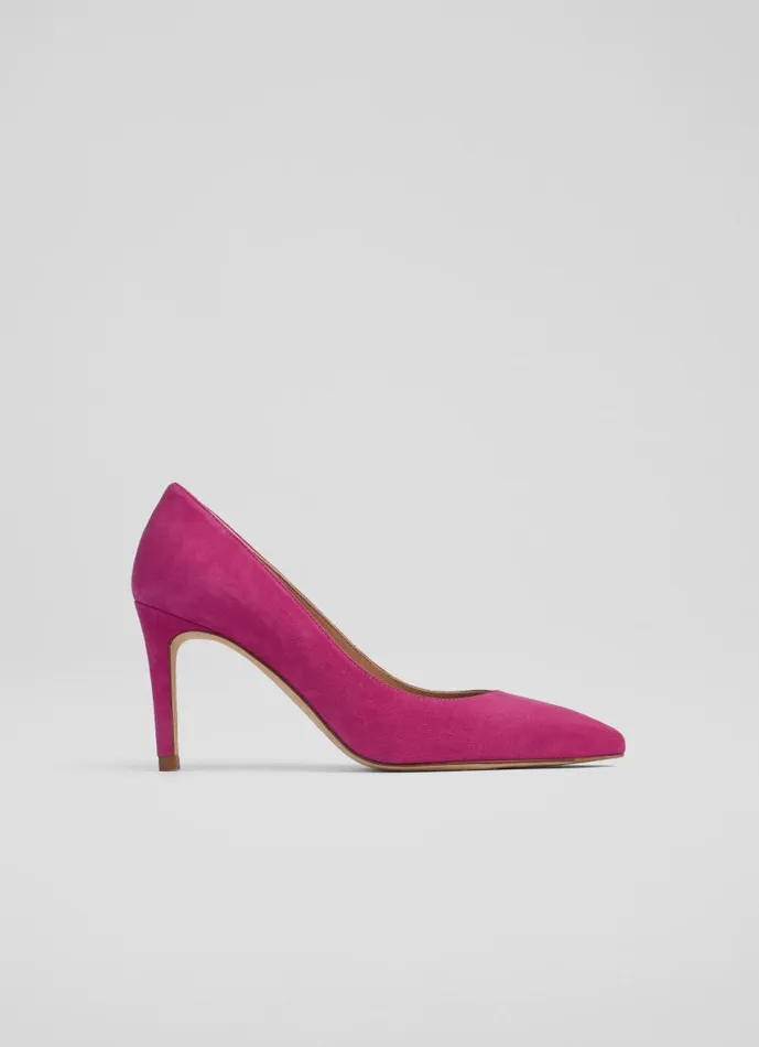 Women Floret Bright Burgundy Suede Pointed Toe Courts Burgandy LKBennett Court Shoes Women Floret Bright Burgundy Suede Pointed Toe Courts Burgandy LKBennett Court Shoes