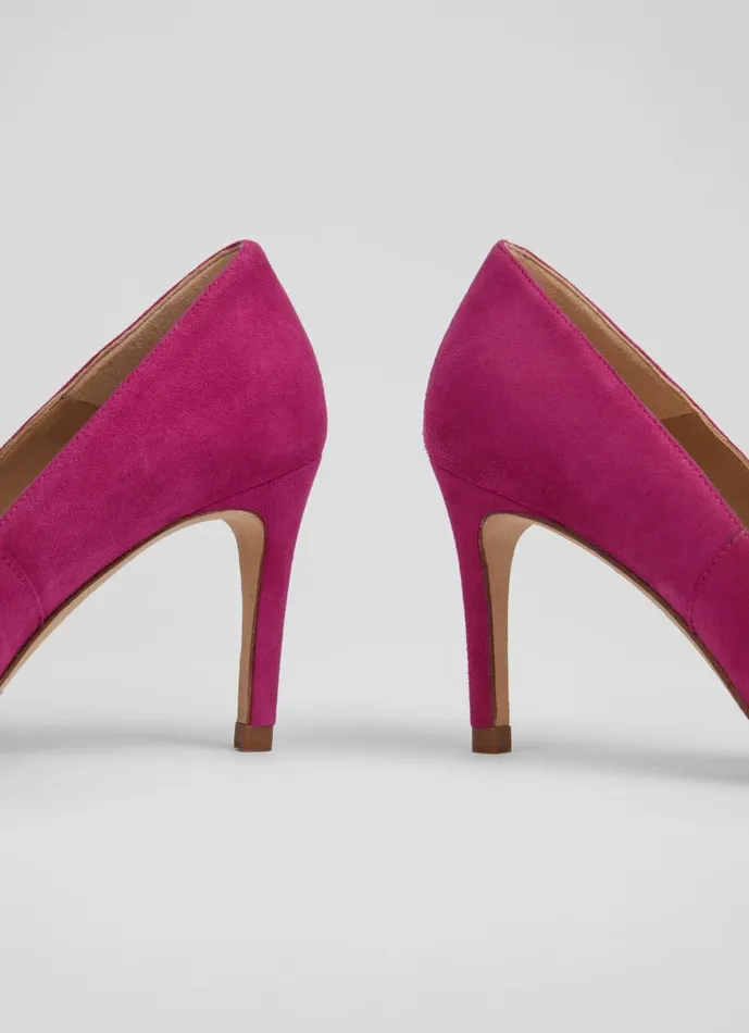 Women Floret Bright Burgundy Suede Pointed Toe Courts Burgandy LKBennett Court Shoes Women Floret Bright Burgundy Suede Pointed Toe Courts Burgandy LKBennett Court Shoes