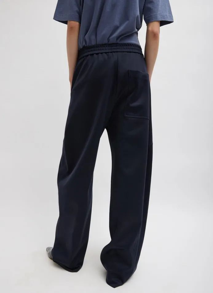 Women Fundamentals Tibi Active Knit Winslow Pant Navy