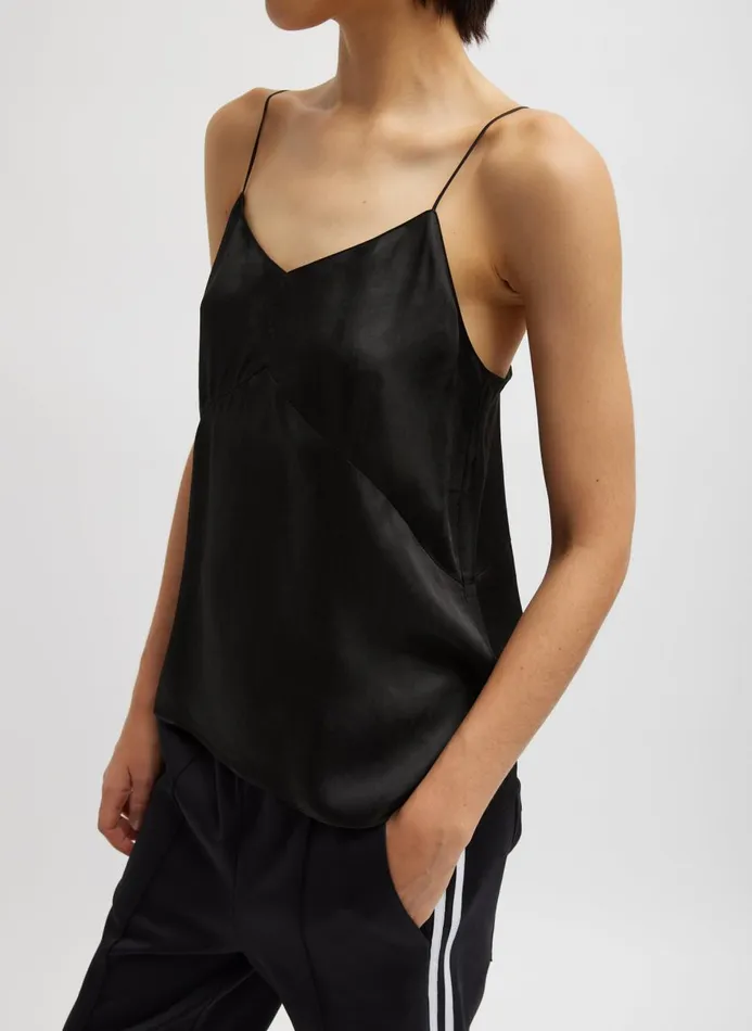 Women Fundamentals Tibi The Slip Cami Black