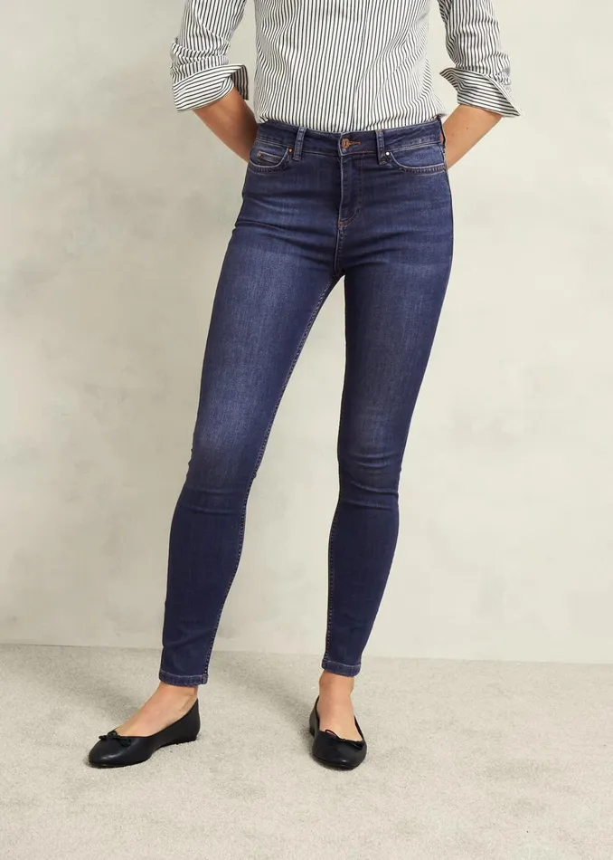 Women Gia Sculpting Jeans Mid Wash Hobbs Trousers