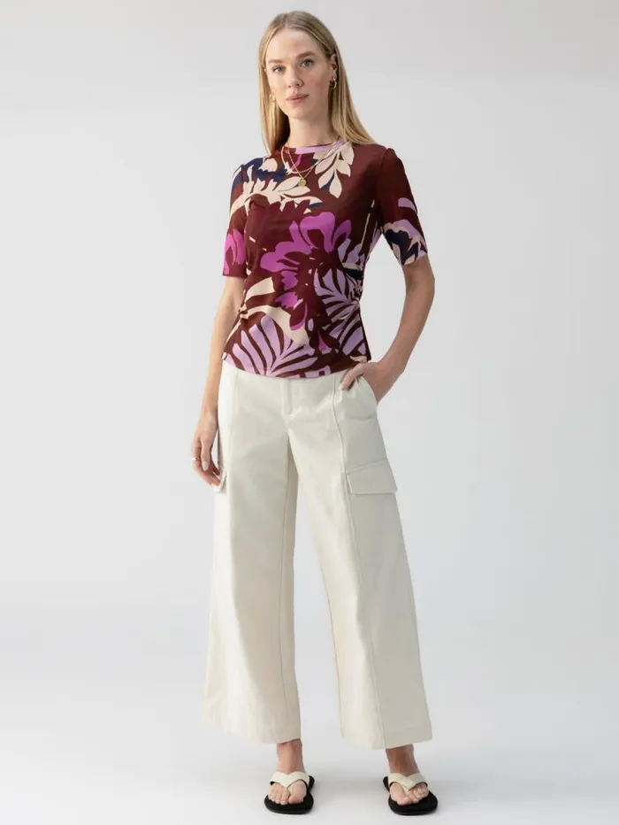 Women Half Sleeve Perfect Mesh Tee South Palm Rich Clay Sanctuary Clothing Tees and Tops Women Half Sleeve Perfect Mesh Tee South Palm Rich Clay Sanctuary Clothing Tees and Tops