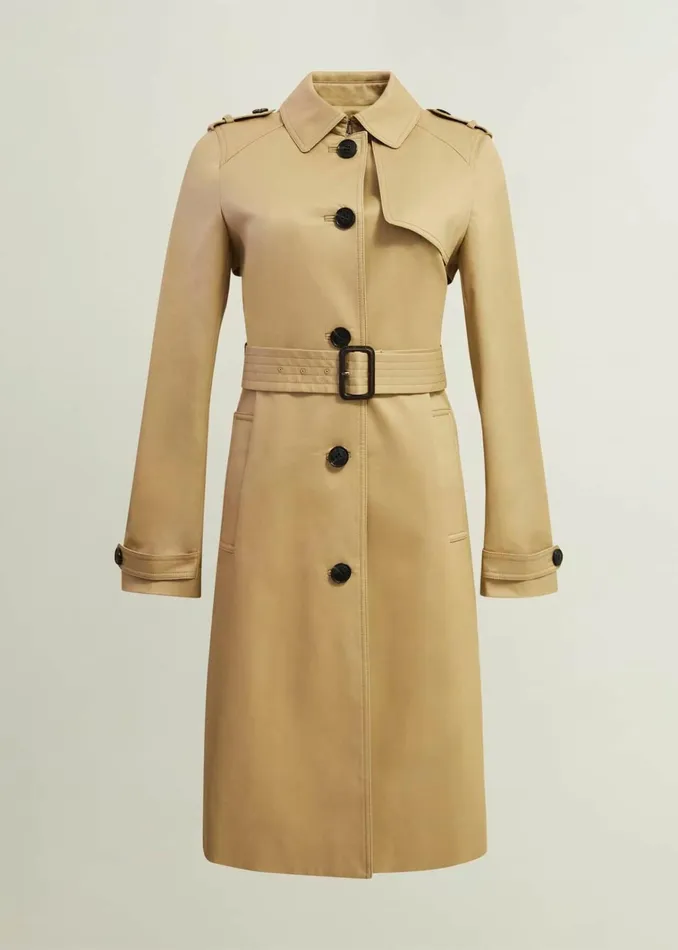 Women Hallie Shower Resistant Trench Coat Fawn Beige Hobbs Coats and Jackets