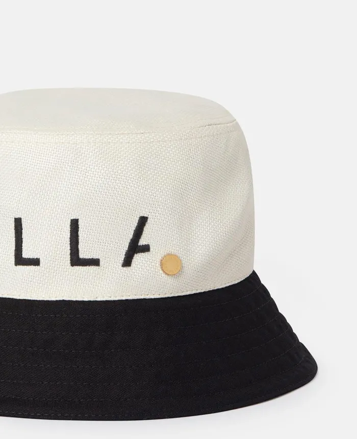 Women Hats And Scarves Stella McCartney Logo Monochrome Visor Natural