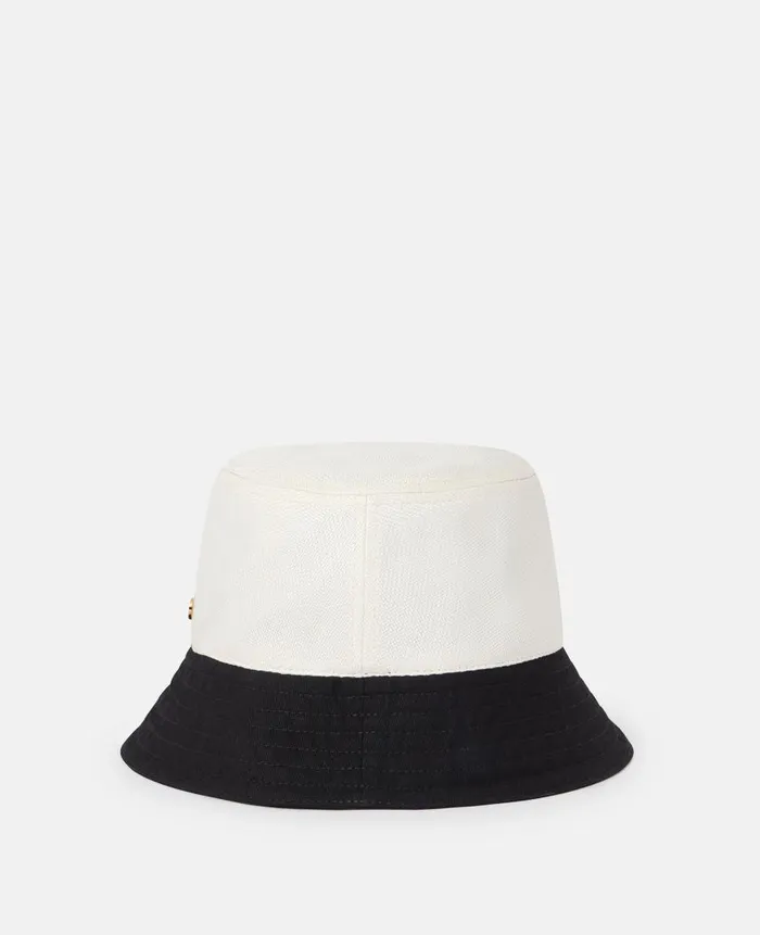 Women Hats And Scarves Stella McCartney Logo Monochrome Visor Natural