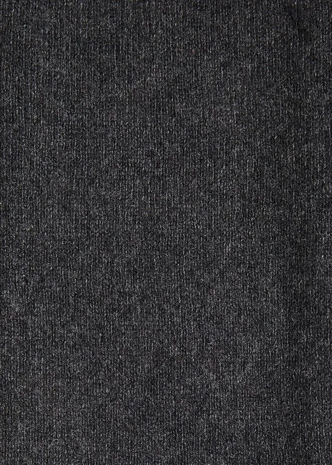 Women Hats Gloves and Scarves Whistles Dark Grey Cashmere Wool Blend Mittens
