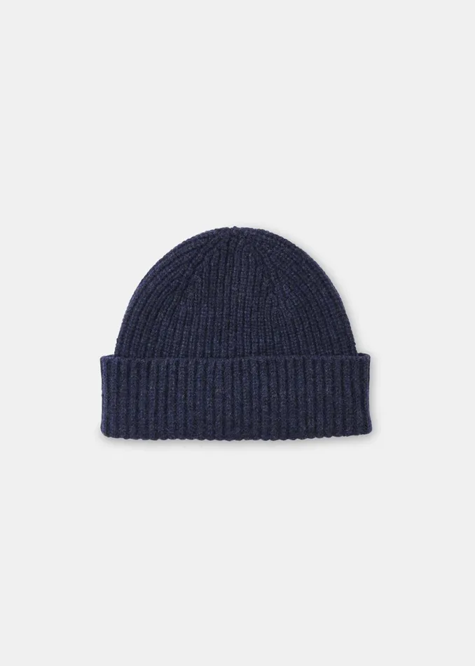 Women Hats Gloves and Scarves Whistles Navy Lambswool Hat