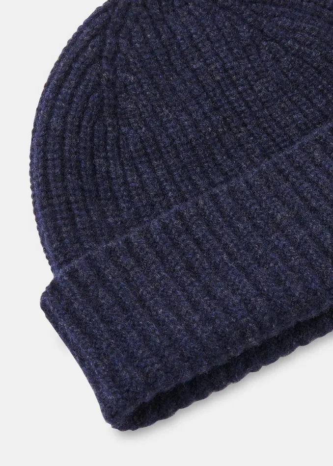 Women Hats Gloves and Scarves Whistles Navy Lambswool Hat