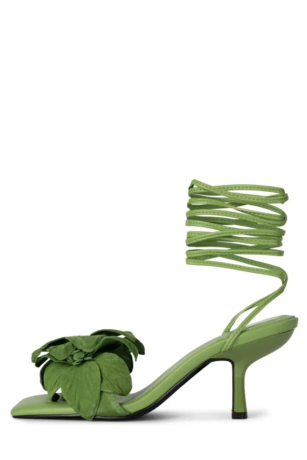Women Heel Jeffrey Campbell ESSENCE Green Suede