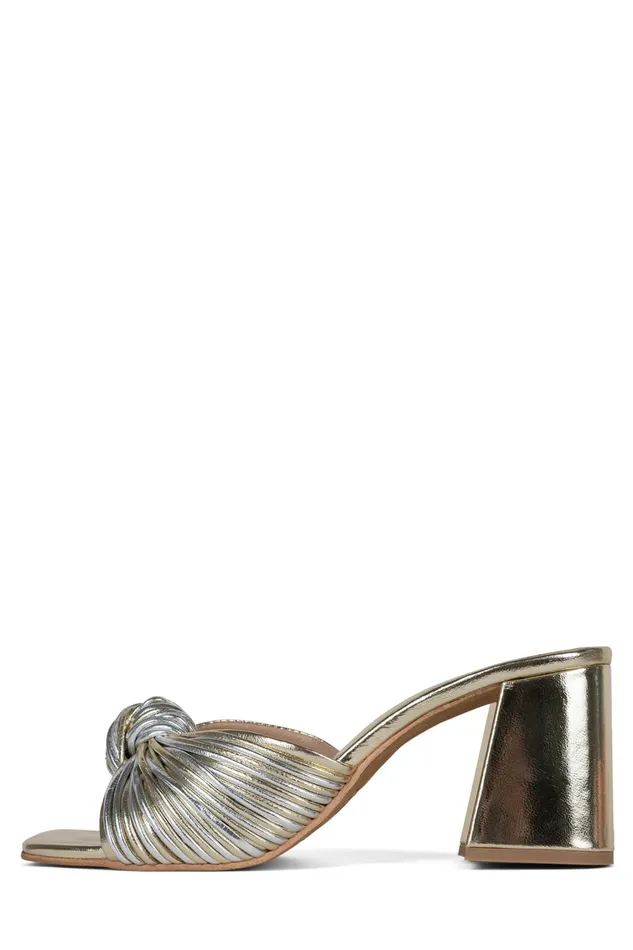Women Heel Jeffrey Campbell MELONGER2 Silver Gold