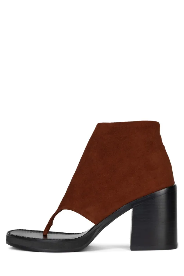Women Heel Jeffrey Campbell TRUST Rust Suede