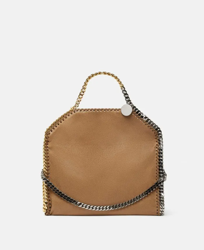 Women Iconic Falabella Stella McCartney Falabella FoldOver Tote Bag Pecan Brown Women Iconic Falabella Stella McCartney Falabella FoldOver Tote Bag Pecan Brown